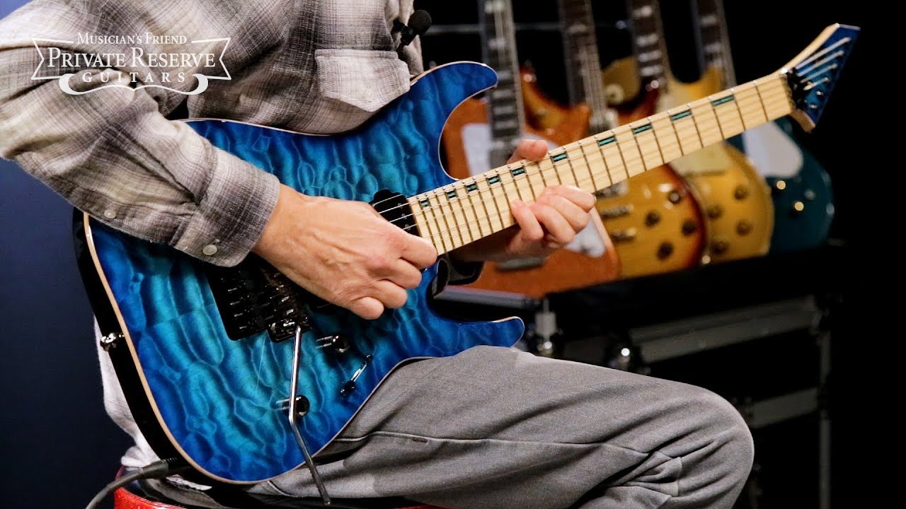 Esp See Thru Blue M Ii Custom Electric Guitar Youtube