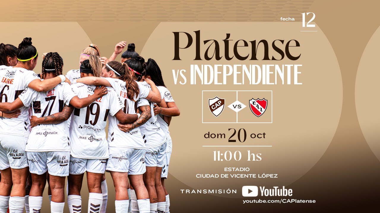 Fútbol Femenino: Platense vs. Independiente (Torneo Clausura 2024 ...