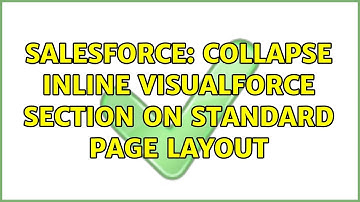 Salesforce: Collapse Inline Visualforce section on standard page layout