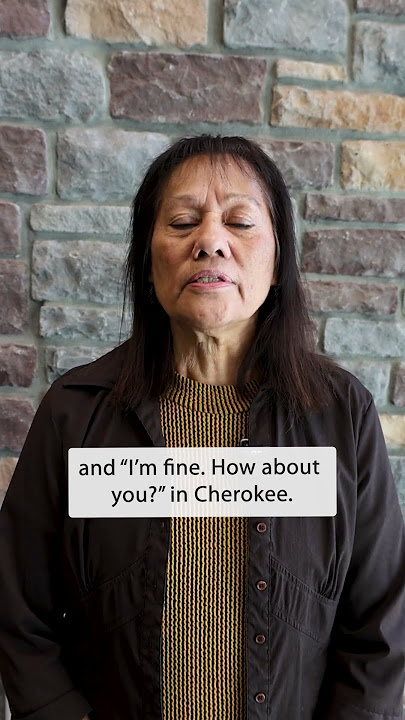 How do you say say 'How are you?' and 'I'm fine. How about you?' in Cherokee?