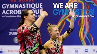 2014 Acrobatic Worlds, Levallois-Paris (FRA) -- Slide show -- We are Gymnastics !