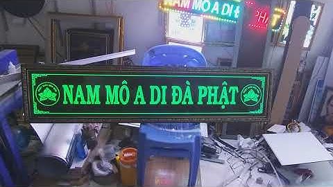 Niệm phật đèn LED âm phát sáng 7 màu