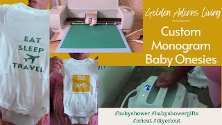 CRICUT DIY: Baby Onesies | Baby Shower Gift| Custom Baby Clothes #diy #cricut #cricutdiy