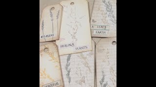 Easy Plant Printed Journalling Tags - A Coffee Break Tutorial!