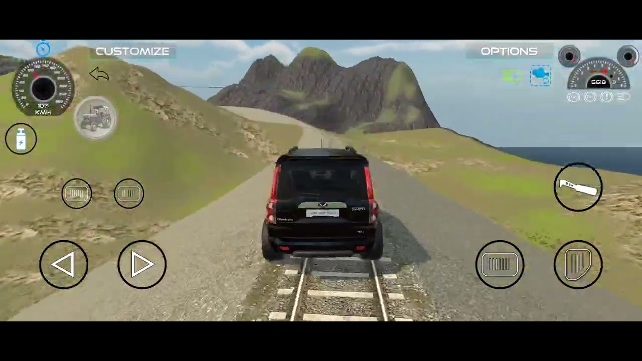 Scorpio modify karke game me tabai macha di ghumne gaye the railway station🚏🚏 ❤‍🩹😊