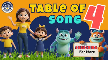 🎲📚 Learn the Table of 4 (4 Times Table) | Easy Math Learning for Kids