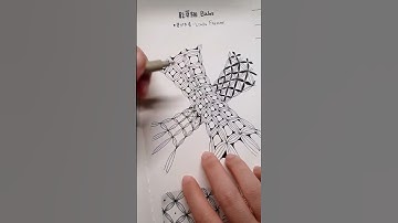 Zentangle. Bales 乾草捆