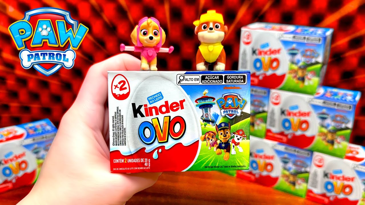 CHEGOU! Novo Kinder Ovo da PATRULHA CANINA