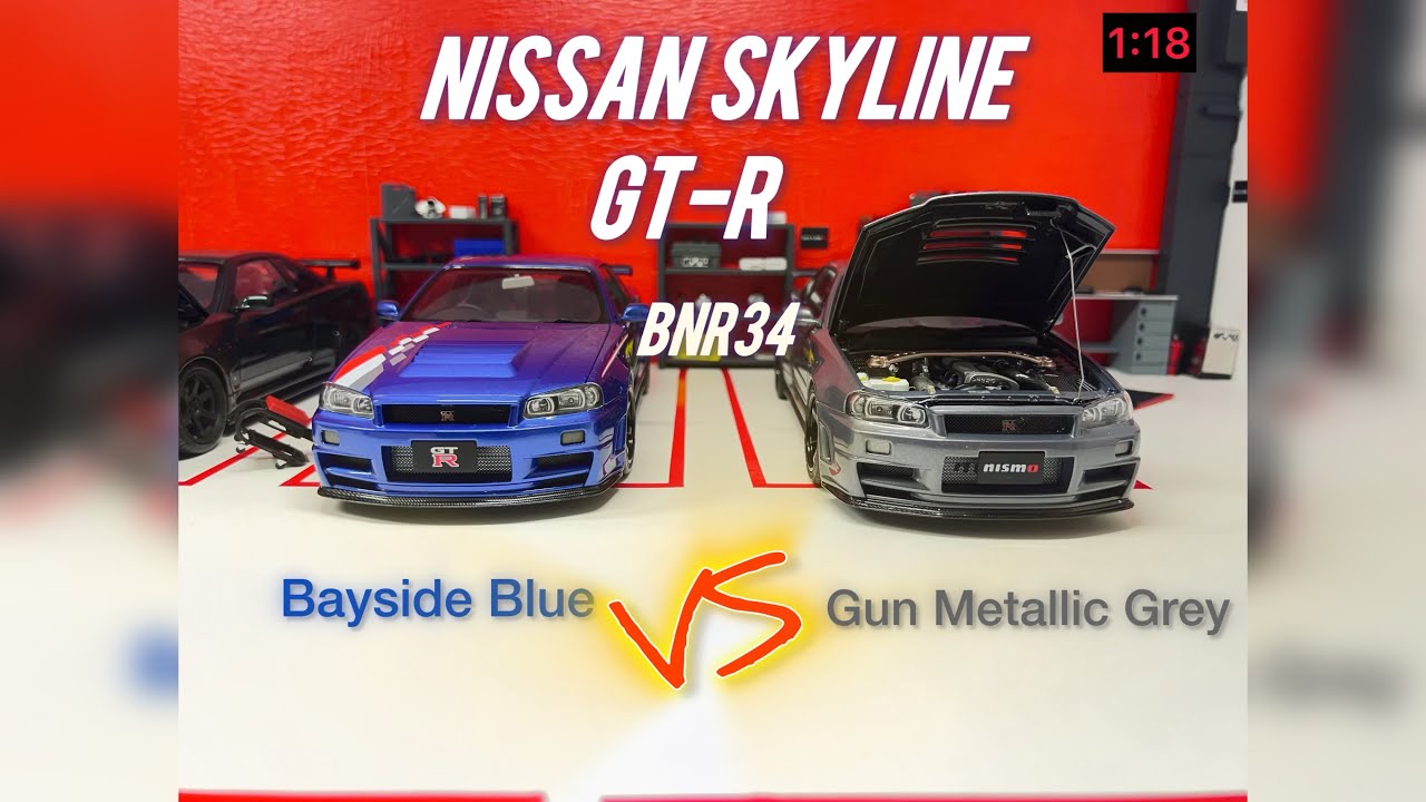 | Обзор | Новые цвета Nissan Skyline GT-R BNR34 Motorhelix 1/18