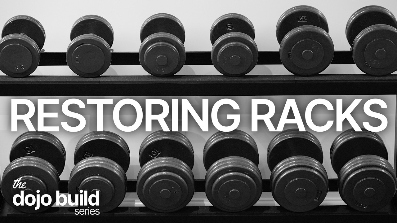 OLD Dumbbell RACKS Transformed | The Dojo Build Series - YouTube