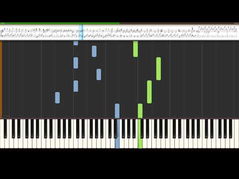 【ピアノ】 久石譲 - 世界の約束（The promise of the world）/ 練習用 / Synthesia