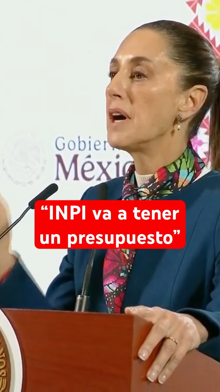 Sheinbaum anuncia presupuesto para comunidades indígenas en 2025 #shorts