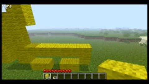 minecraft pixel art: space invaders