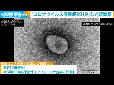 5類引き下げ”受け「コロナウイルス感染症2019」など新名称で複数案