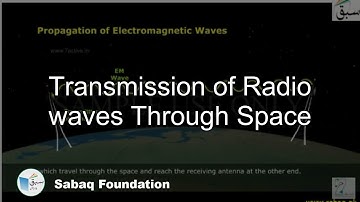 Transmission of Radio waves Through Space, Physics Lecture | Sabaq.pk