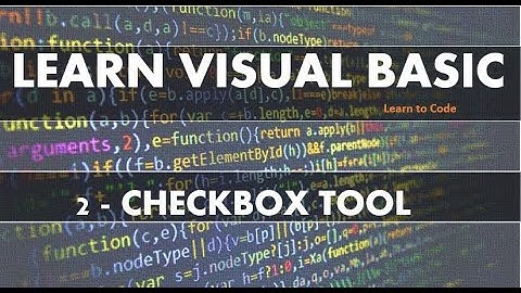 Learn Visual Basic : How To use the Checkbox