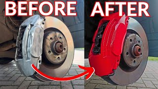 AUDI A7 BRAKE CALIPER PAINT - EASY & QUICK!