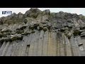 "Coloanele de bazalt" de la Racos - "orga de piatra" din judetul Brasov