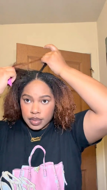 My go to style 💕curly ponytail - NO HEAT  #washngo #curlyhair #summerhair #4chair #naturalhair
