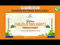 DESAIN BANNER SHOLAWAT SIMPEL - CORELDRAW