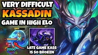 Extremely Difficult Kassadin Mid game in High Elo (But Late Game Kassadin is still OP)