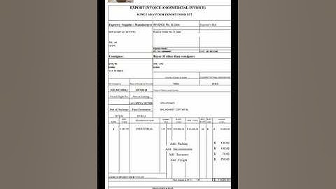 How to Make Commercial Export Invoice (Excel Export Invoice)