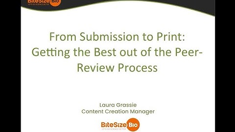 From Submission to Print: Getting the Best out of the Peer-Review Process