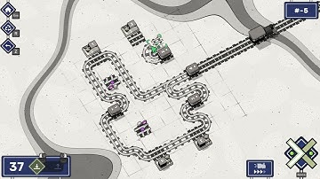 Railbound ( Level #-5 | Hard 2D Puzzle Game ) | Tutorial and Gameplay