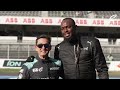 Usain Bolt drives Formula E car in Mexico!