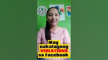 Saan makikita ang mga violations sa Facebook? #facebookreels #violation