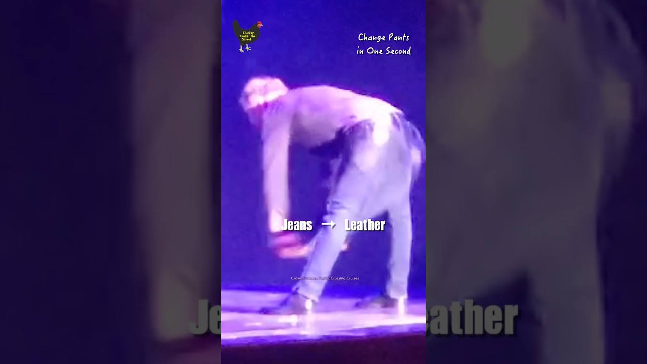 Look Carefully… His Jeans Turn into Leather in One Second on Stage 👀