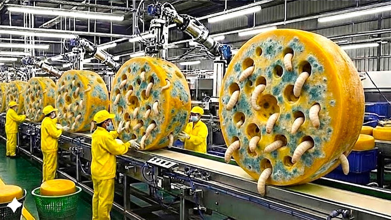 Inside the Factory Where Tons of Cheese Are Made Daily | Manufacturing Process Exposed