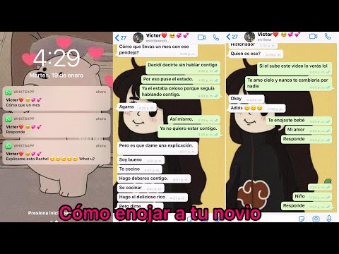 Una Historia de WhatsApp “Como hacer enojar a tu novio.”