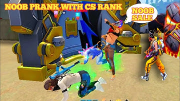 🎯NOOB PRANK WITH CS RANK ll ☠️  Grand Master lobby #short #freefiremax #nrz  #totalgaming #Ygaming 