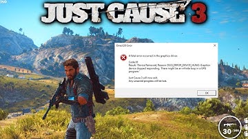 Just Cause 3 вылетает при загрузке error 38