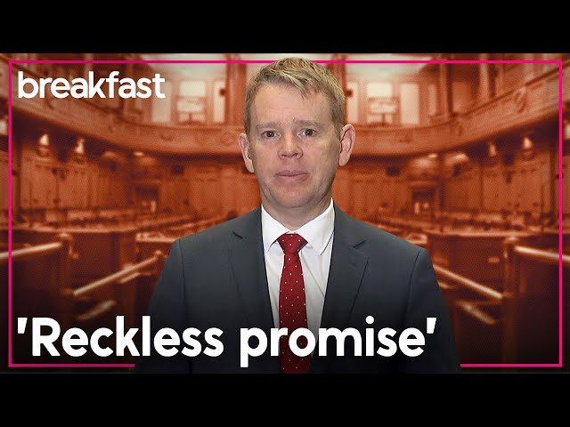 Hipkins denies PM's claim Labour to blame for cancer drug funding fail | TVNZ Breakfast class=