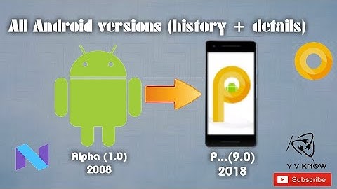 All Android versions (history + details) since beginning till now - Y V Know