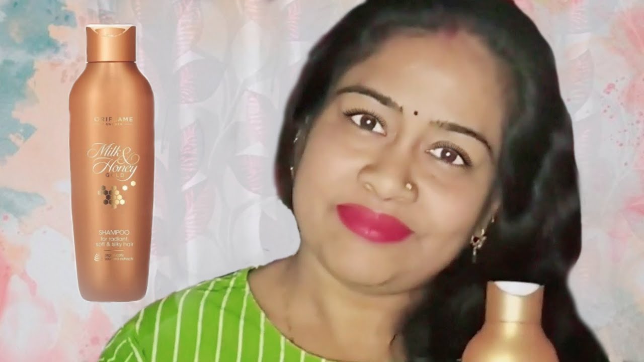 oriflame Milk & Honey Gold Shampoo for radiant, soft & silky hair.