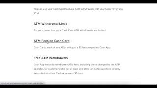 Can you use Cash App card at an atm?
