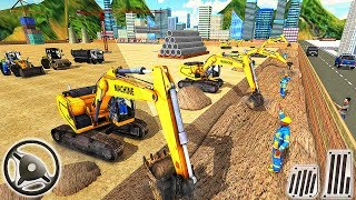 Construction Road Builder - City Pipeline Vehicles - Best Android GamePlay screenshot 4