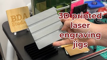3D printed laser engraving jigs using Tinkercad - BDA Studios #003