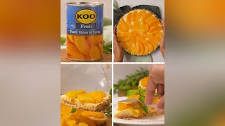 5-Ingredient Peach & Custard Fridge Tart