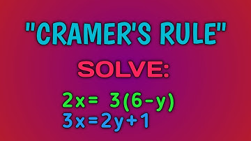 CLASS 10 & SEE || CRAMER