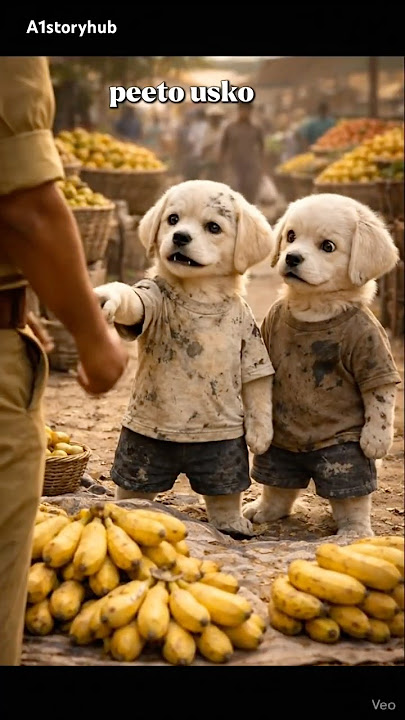 Garib Puppi Ki Mehnat | Poor Puppy Emotional Story | Hindi 🥺🐻‍❄️