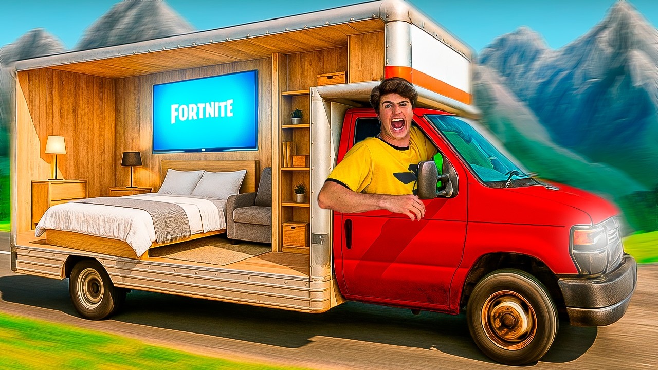 PASSEI 7 DIAS EM UMA CASA CARRO 2.0 (VLOG DE 1 HORA)