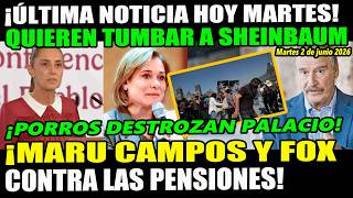 ¡Quieren tumbar a Sheinbaum! Fox y Maru contra las pensiones ¡CNTE sigue destrozando!