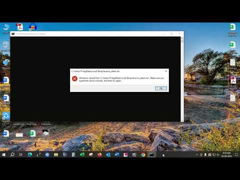 Fix Windows cannot find C:\Users\AppData\Local\Temp\launch_silent.vbs Error | 100% Working Solution