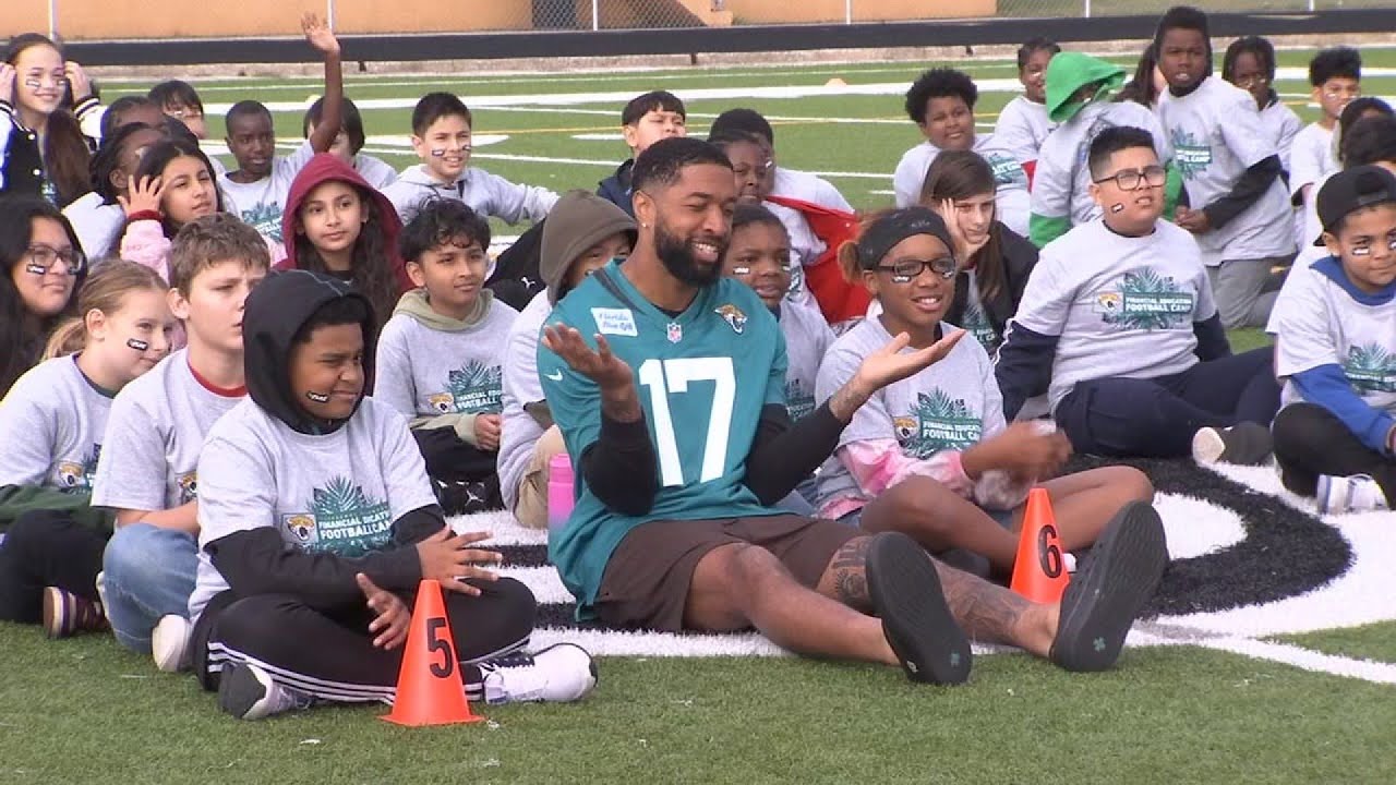 From footwork to finances: Elementary students get a double training day with the Jags