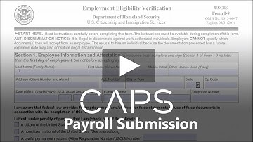 CAPS Payroll Submission