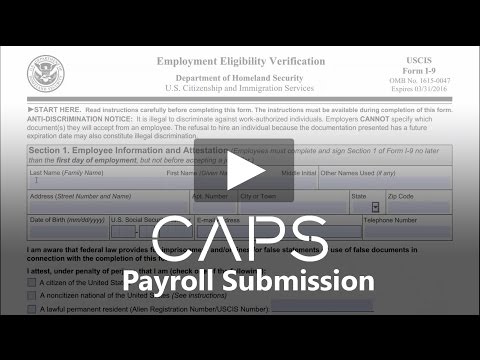 CAPS Payroll Submission